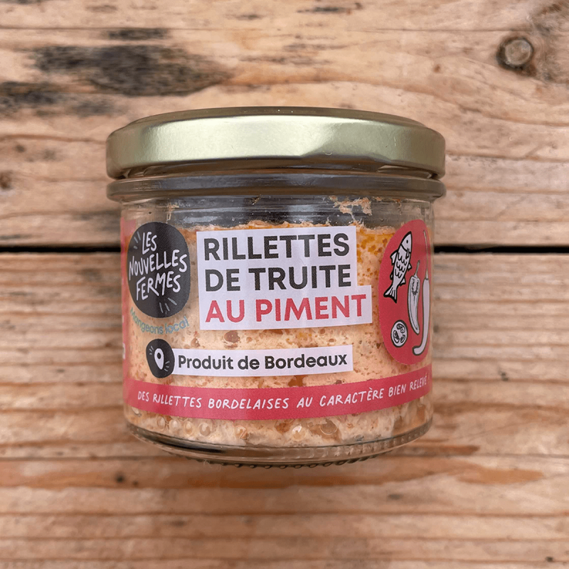 Rillettes de truite au piment, 90g (pièce)