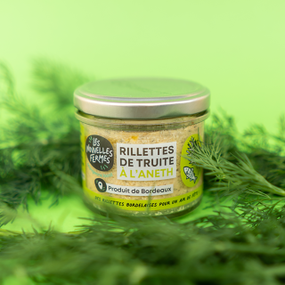 Rillettes de truite à l'aneth, 90g (pièce) - Ferme urbaine aquaponique à Bordeaux