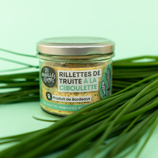 Rillettes de truite à la ciboulette, 90g (pièce) - Ferme urbaine aquaponique à Bordeaux