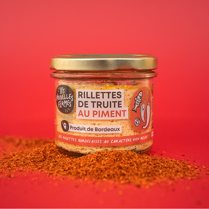 Rillettes de truite au piment, 90g (pièce)