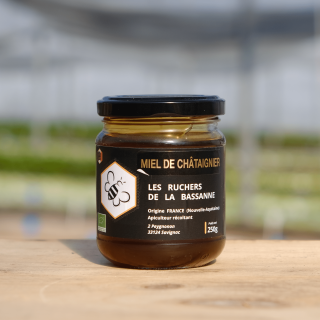 Miel de châtaigner 250g (pièce) - Ferme urbaine aquaponique à Bordeaux