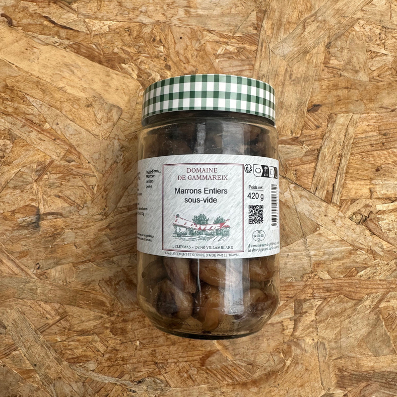 Marrons entiers sous vide 420g (pièce)
