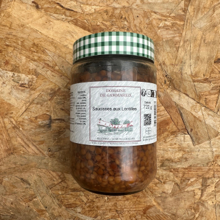 Saucisses aux lentilles 720g (pièce) - Ferme urbaine aquaponique à Bordeaux